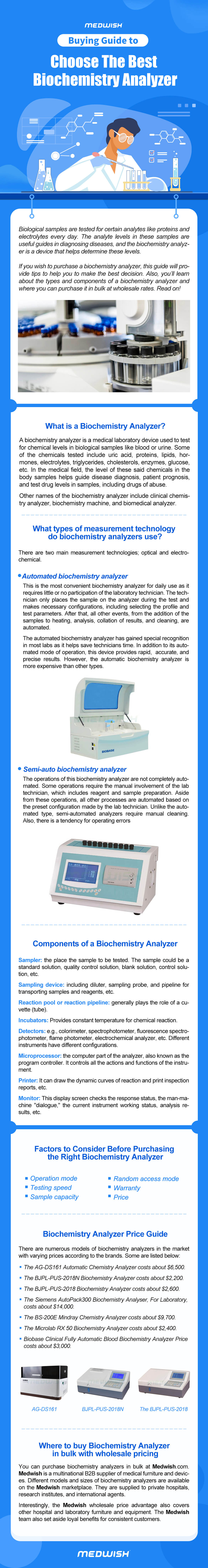 Buying Guide to Choose The Best Biochemistry Analyzer