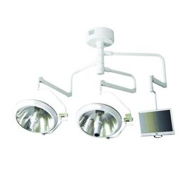 Double Arms Ceiling Halogen Light Shadowless Surgical Lamp With Display