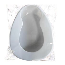 Western-Style Bedpan (395g) White New Material