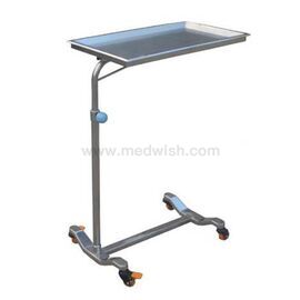 Hospital Stainless Steel Tray Stand With One Post