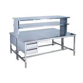 Medical Stainless Steel Worktable With Two Drawers